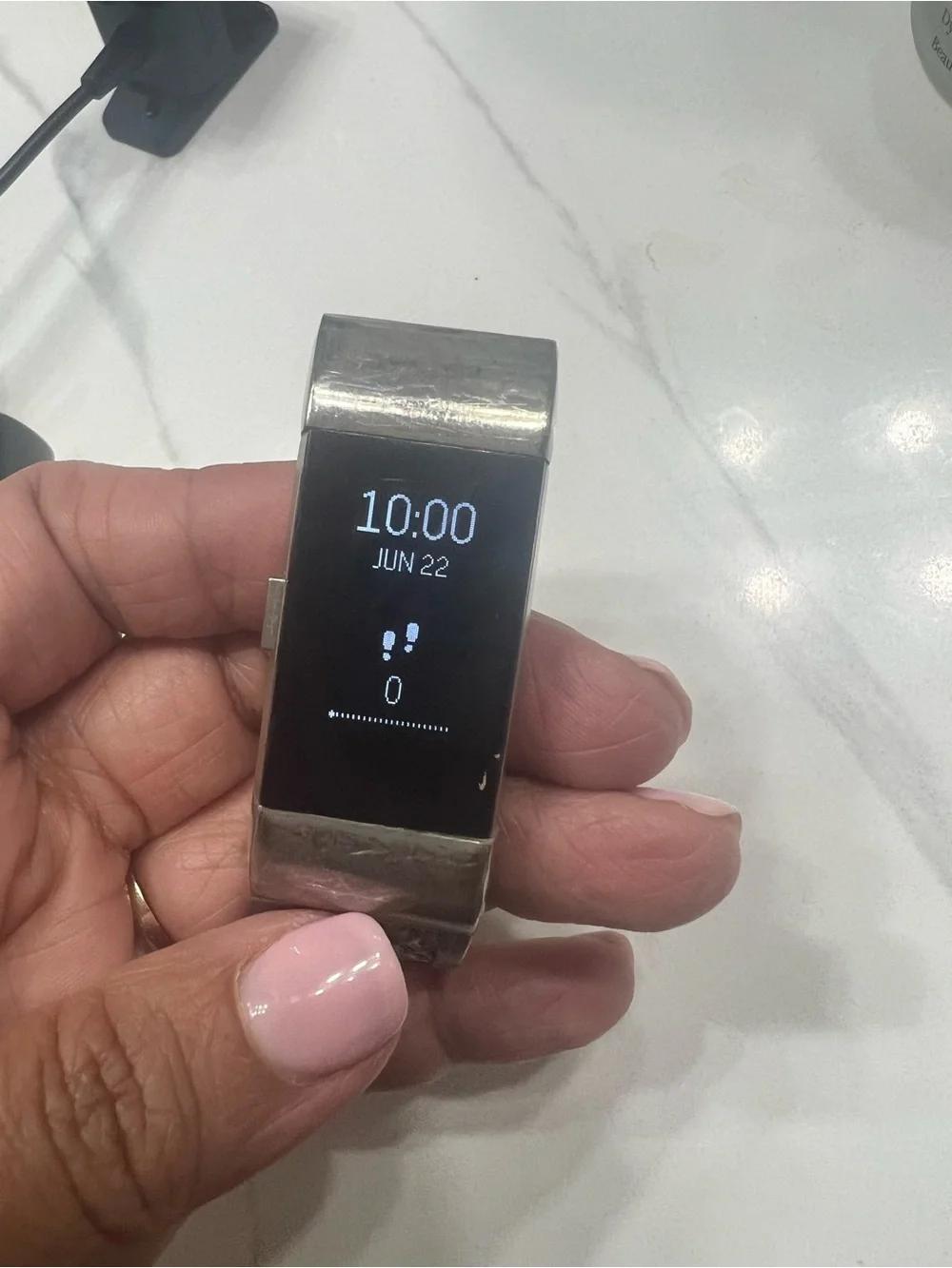 fitbit Charge Series Stainless Steel Silver Fitness Tracker